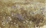 Levitan, Isaak Bluhende meadow Sweden oil painting artist